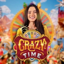 Crazy Time logo by Evolution at Crown Green CasinoCrazy Time