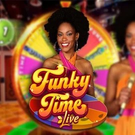 Official Live Casino logo: Funky Time by Evolution at Crown Green Casino