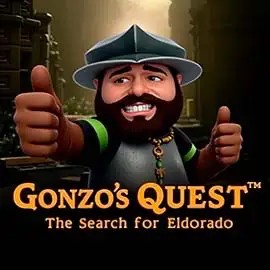 Logo of Gonzo's Quest from NetEnt at Crown Green Casino